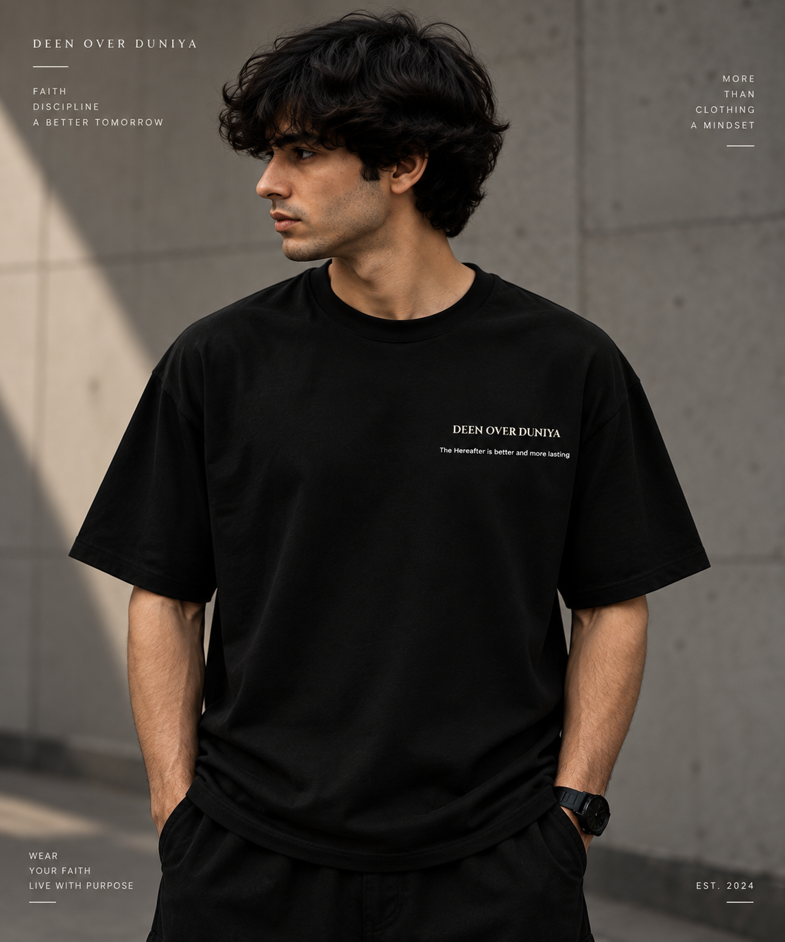 DEEN OVER DUNIYA -T SHIRT