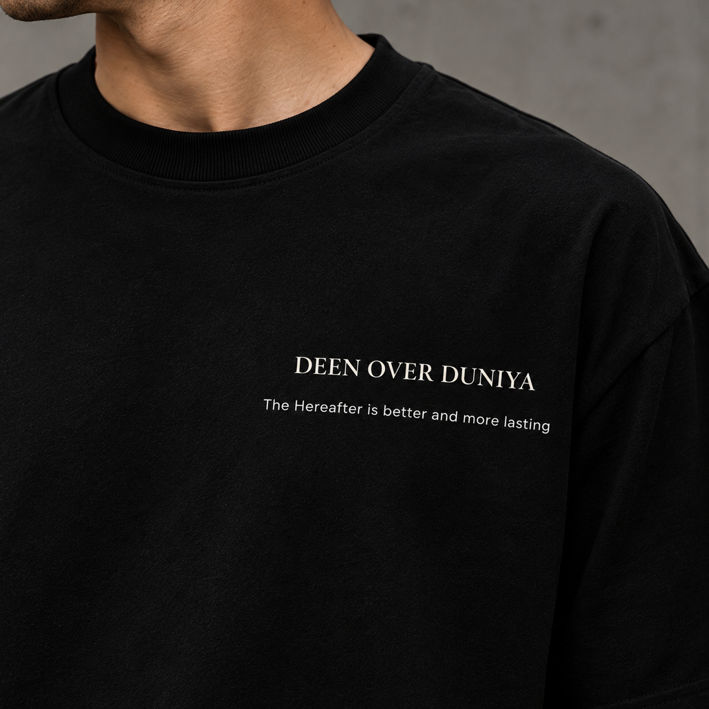 DEEN OVER DUNIYA -T SHIRT